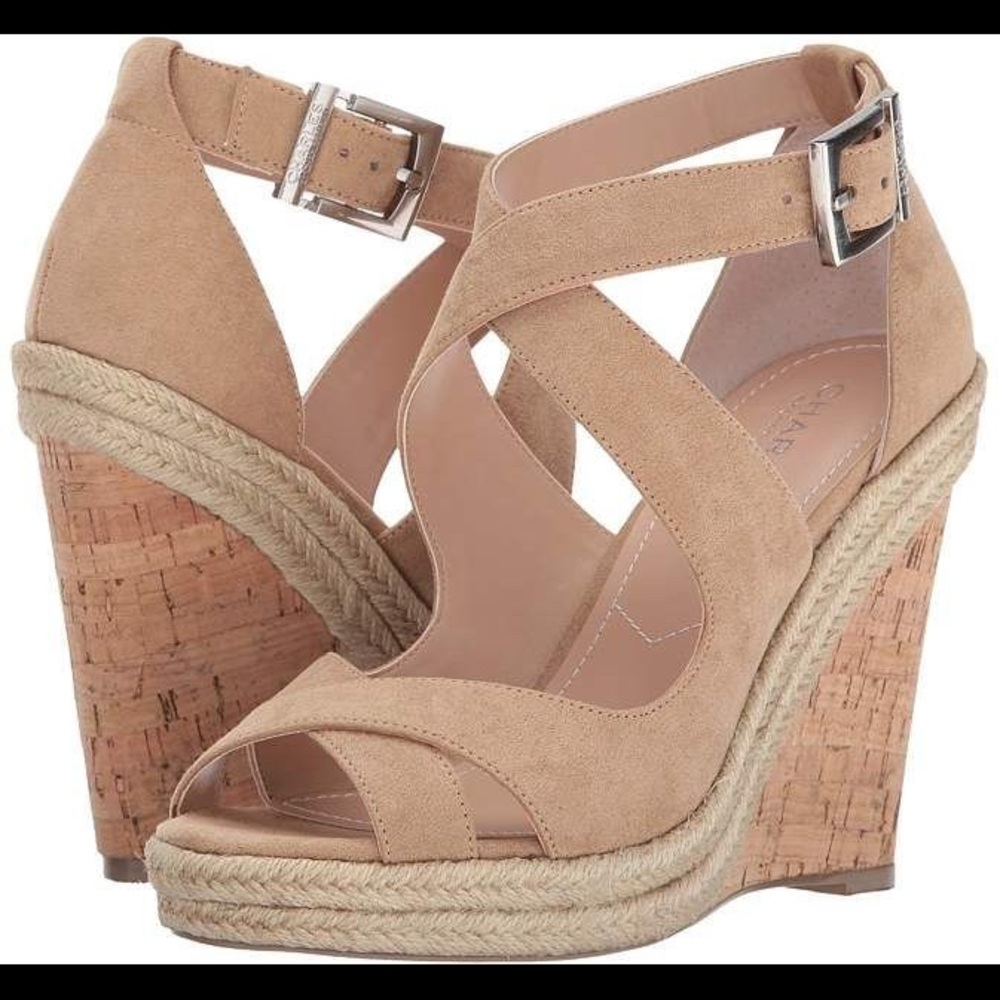 Brand new, never worn Charles by Charles David Belfast Nude Wedges - Size 7.5